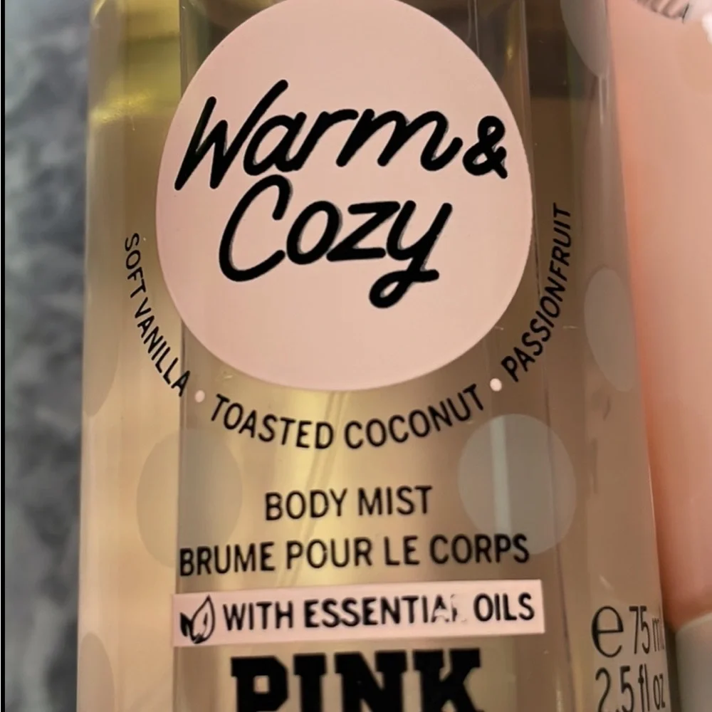 Victorias Secret Pink Fragrance Mist Lotion Set Warm‎ and Cozy
